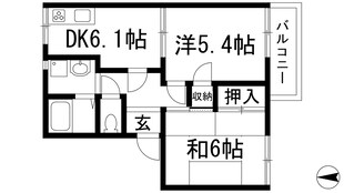 フレグランス宝塚1の物件間取画像